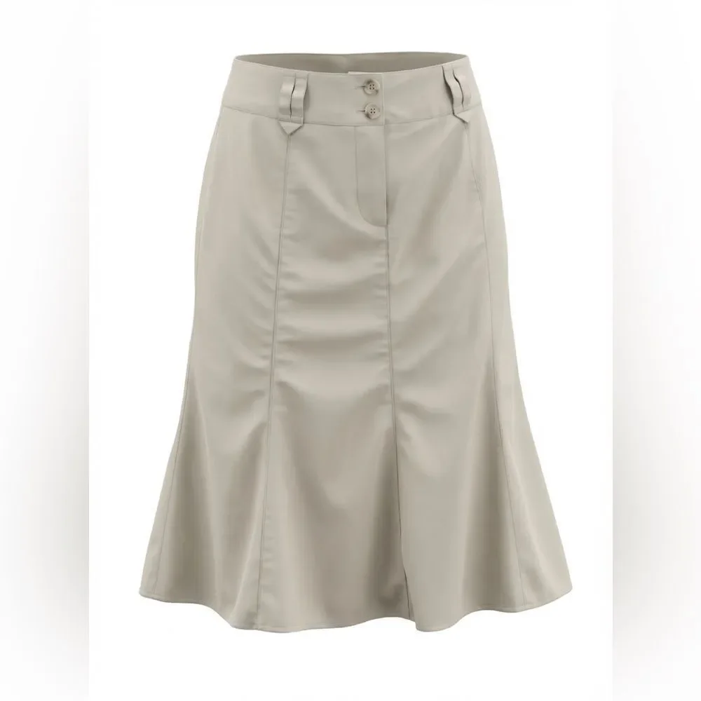 SIGRID OLSEN WOMENS CHINO STYLE SKIRT SIZE 6 TAN/KHAKI - Picture 10 of 10